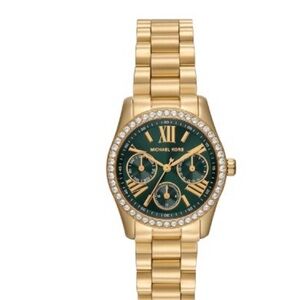 Michael Kors Elegant Gold and Green Watch